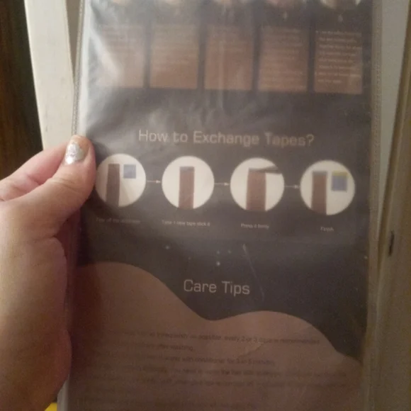 100 percent Human Hair Tape Extensions Platinum Blonde #60 - Picture 5 of 7